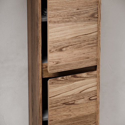 Шкаф-пенал Sancos Libra PLB35ECH 40х160 подвесной цвет коричневый - фото 5